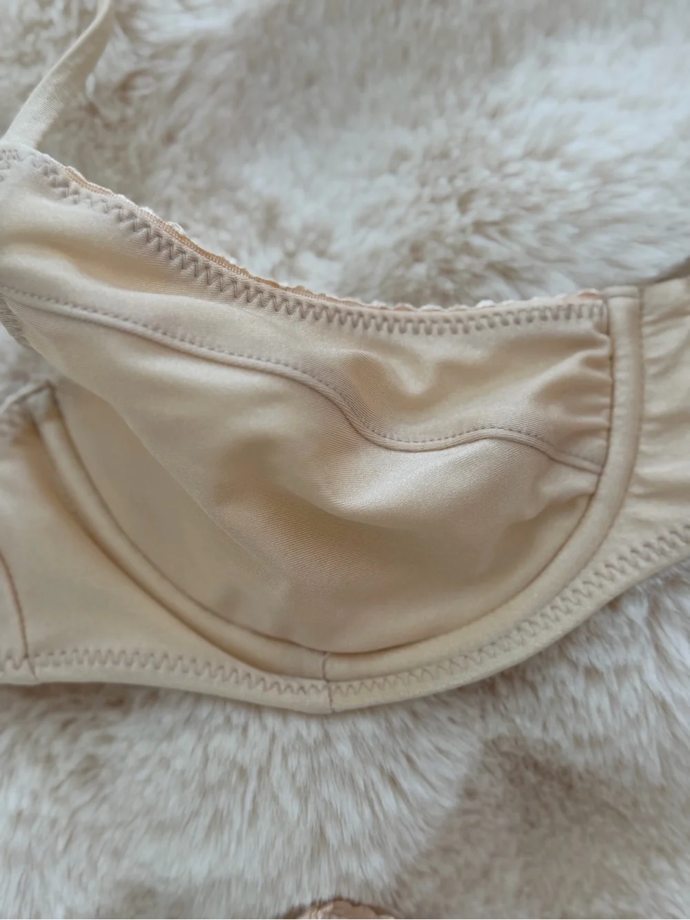 RARE Frankie's Bikinis x Djerf Avenue Satin Bikini in Sandcastle Set